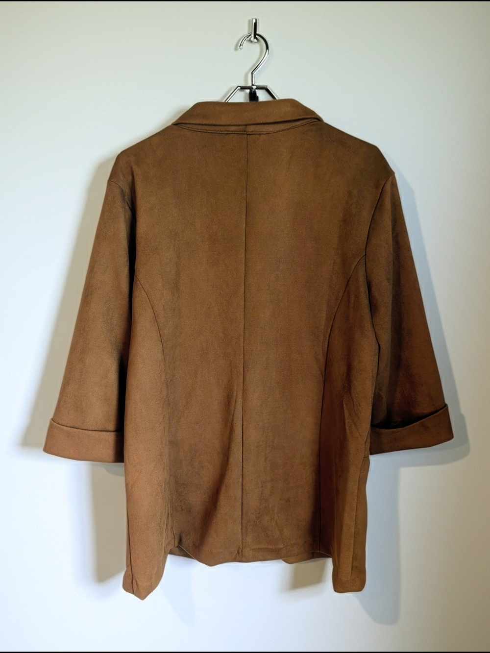 NWOT Maurices Faux Suede Blazer- Cognac (XL) - Picture 3 of 4
